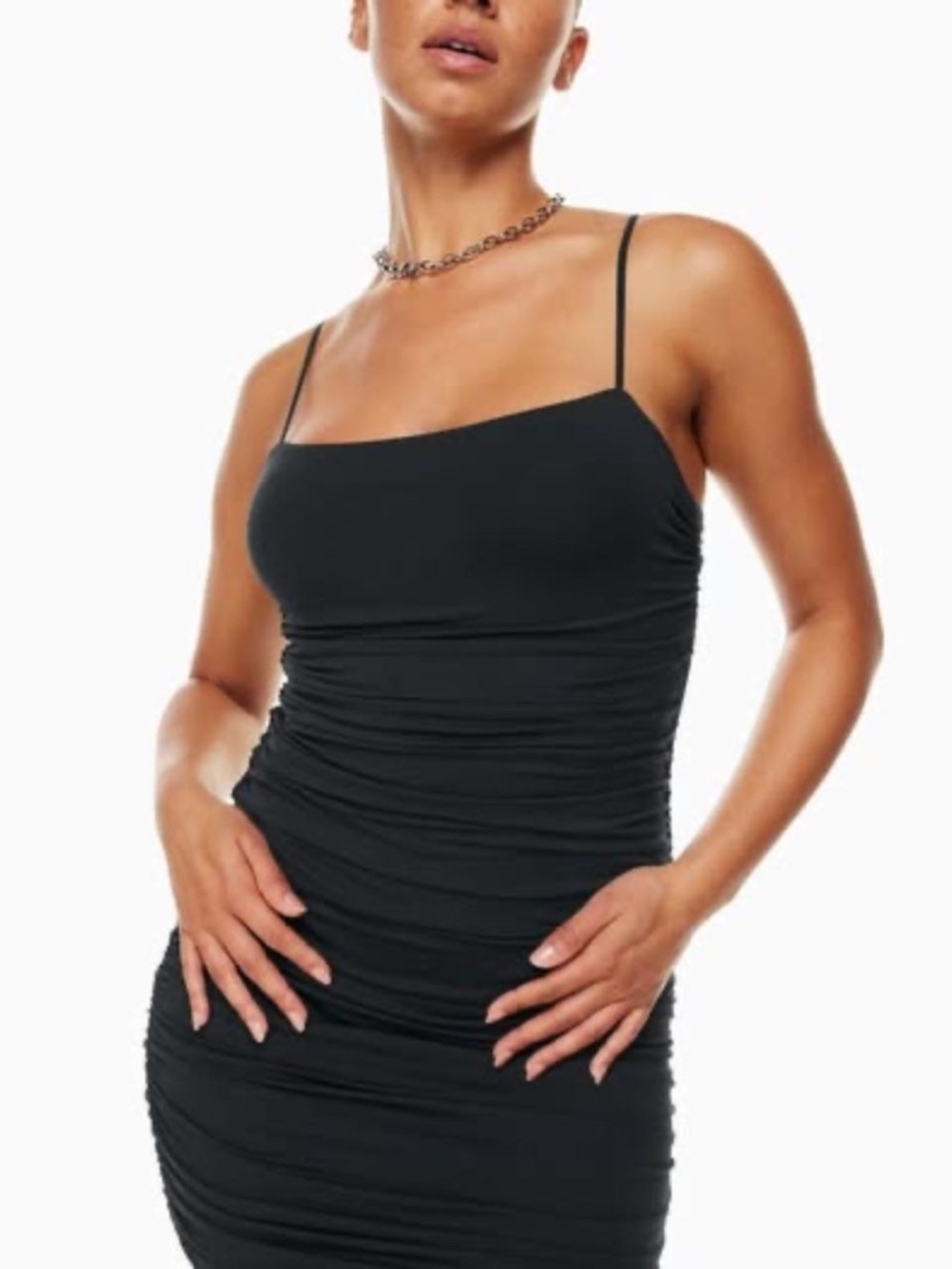 Aritzia Women's Black Mini Dress